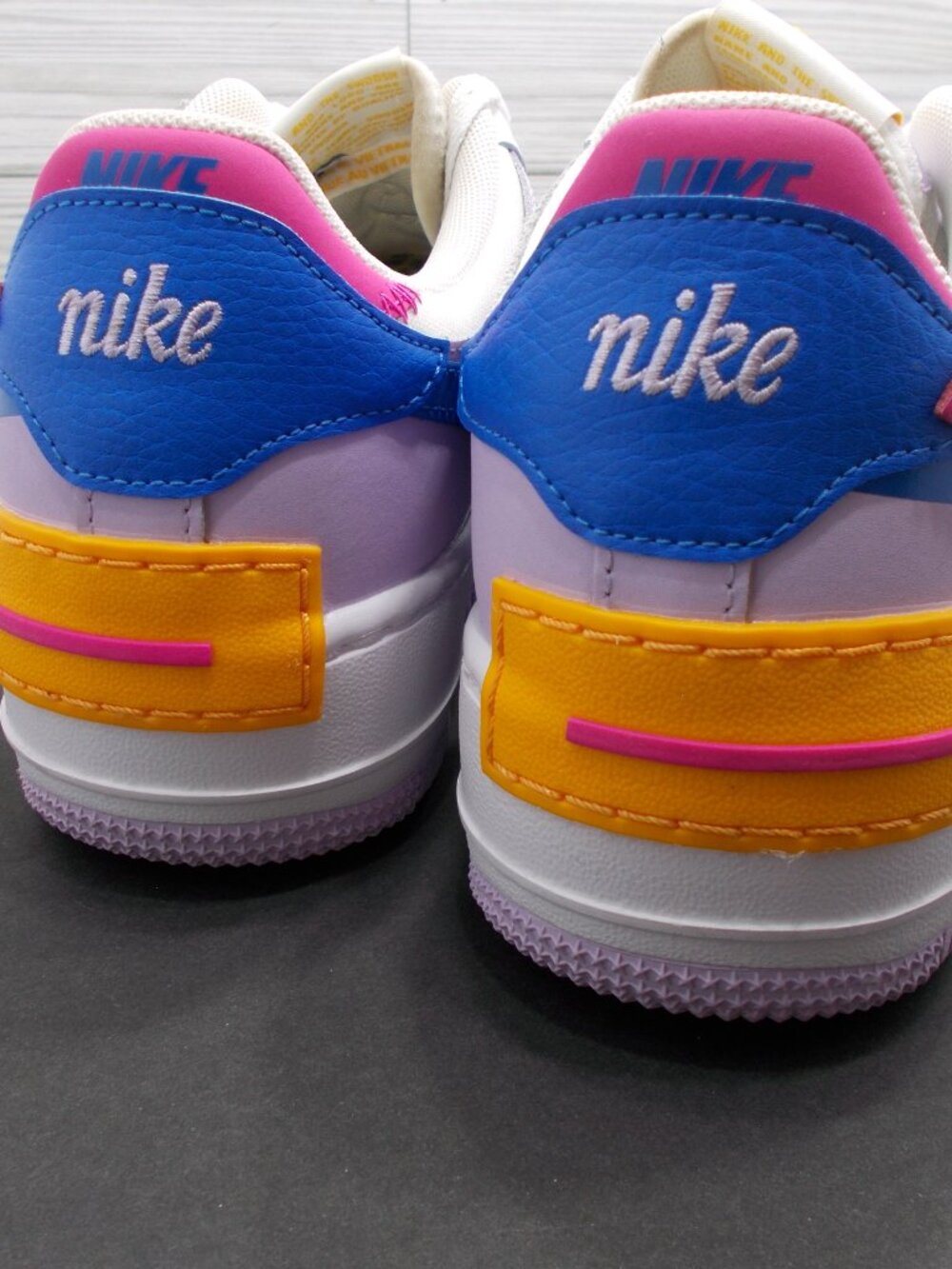 Nike Air Force 1 Shadow Women's 7.5 Shoes HF5064-100 - Picture 4 of 5
